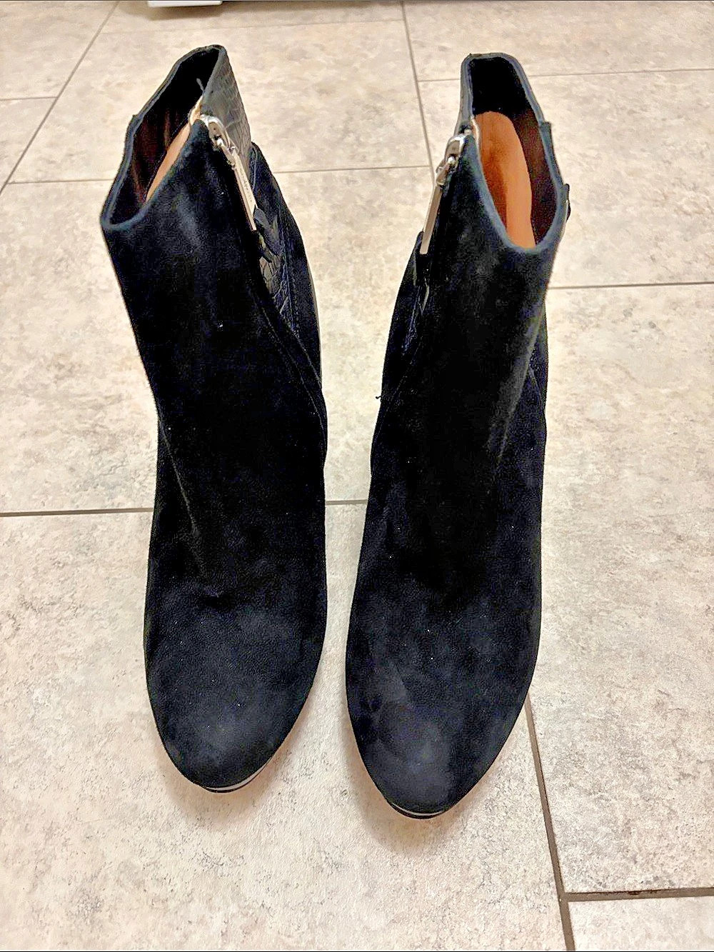 Cole Haan Talia Black Wedge Boots US 11